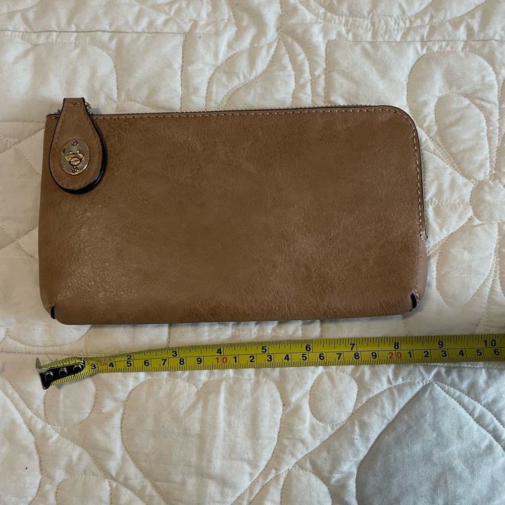 Tan Leather Clutch